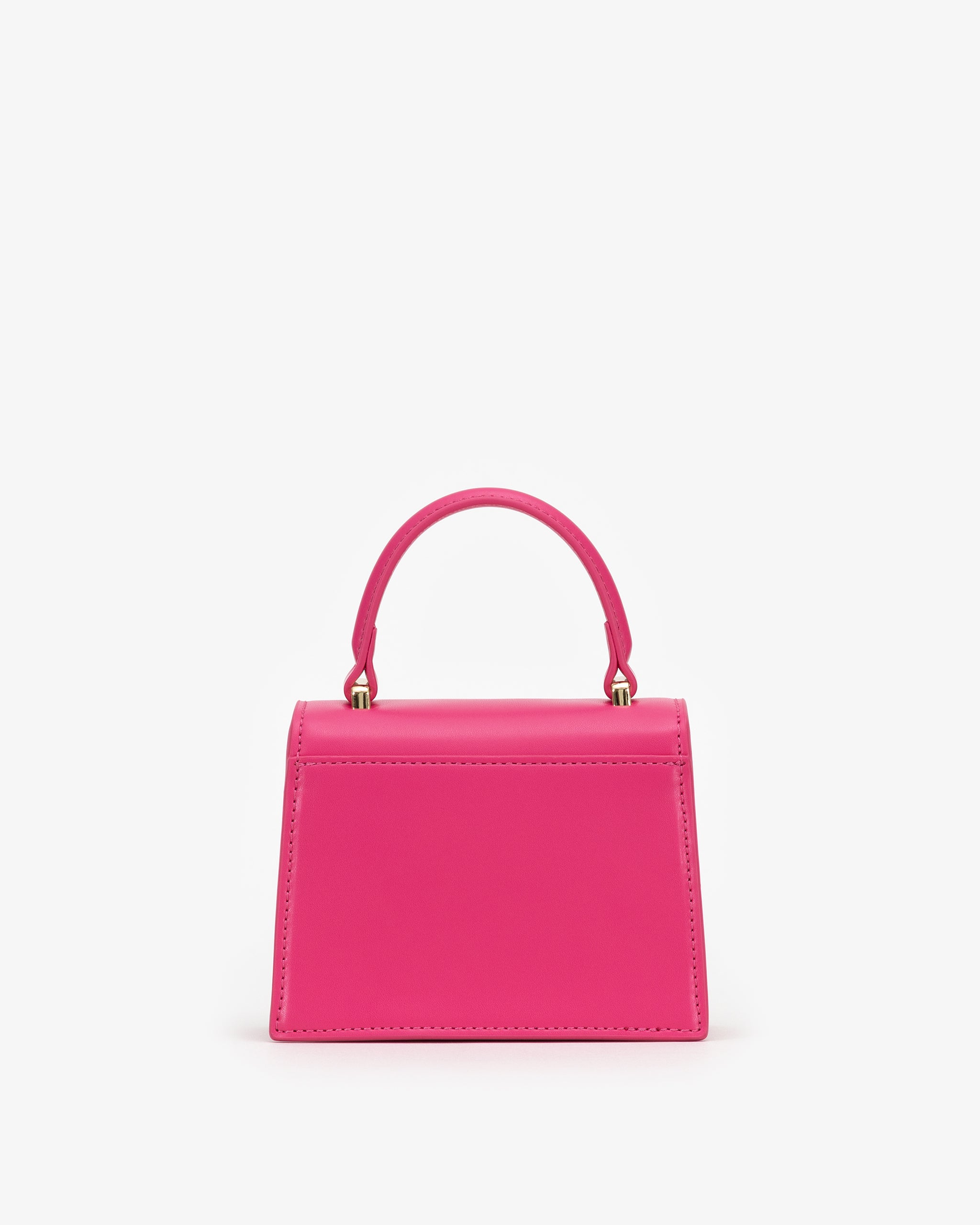 Mini Evening Bag in Hot Pink with Personalised Hardware