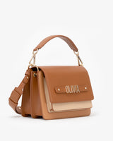 Shoulder Bag in Neutral Multi with Personalised Hardware