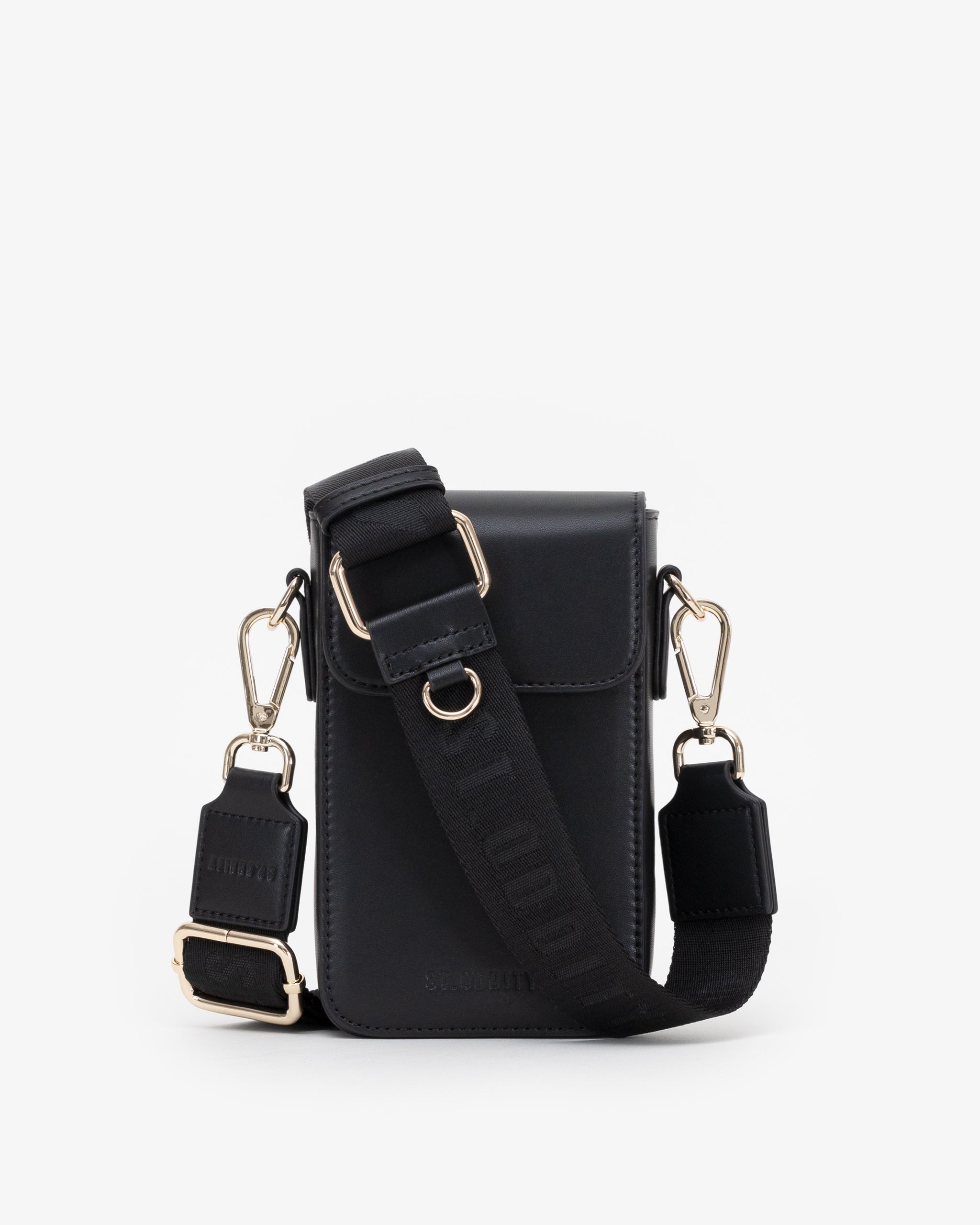 Side Bag with Street Strap in Black/Gold