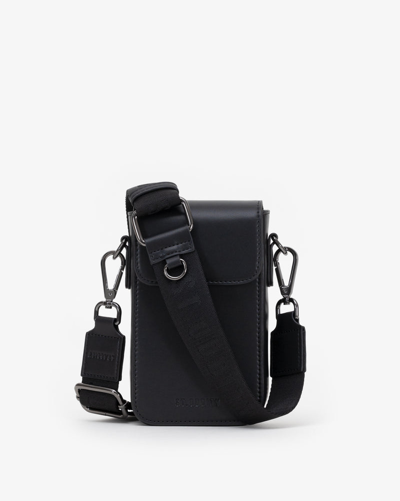 Side Bag with Street Strap in Black/Gunmetal