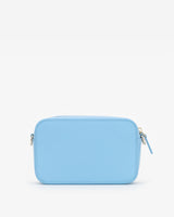 Zip Crossbody Bag in Sky Blue with Personalised Hardware